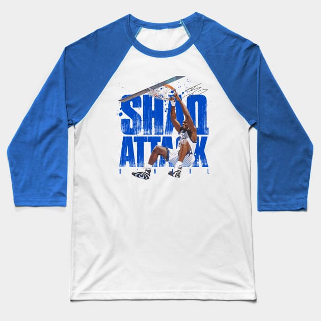 Shaq Attack Baseball T-Shirt by Juantamad